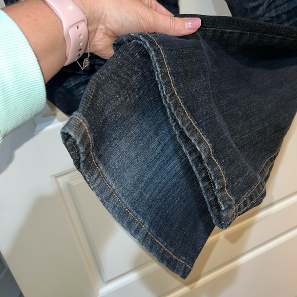 Cowgirl Tuff let er buck 32 x 31” dark denim jeans embroidery - Picture 6 of 12